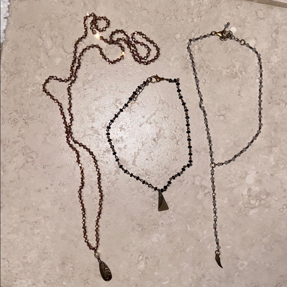 Three necklaces